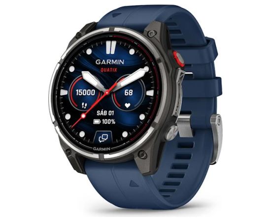 Garmin quatix 8 Pro viedpulkstenis, 47 mm, AMOLED, Marine, GPS, zils Smart-Watch Pulksteņi