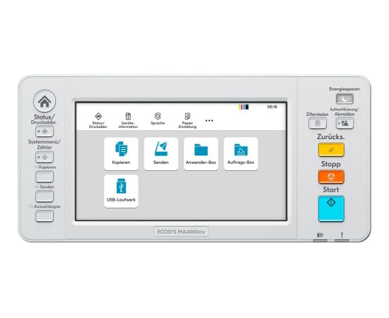 ECOSYS MA4000cix (incl. 3 years Kyocera Life Plus) (gray/black, USB, LAN, scan, copy, HyPAS, duplex (print), duplex (scan)) Струйные многофункциональные устройства 