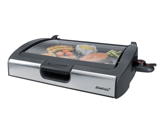 Steba BBQ table grill VG 200 (black, 2,200 watts, with glass lid) Jaunumi - Sports