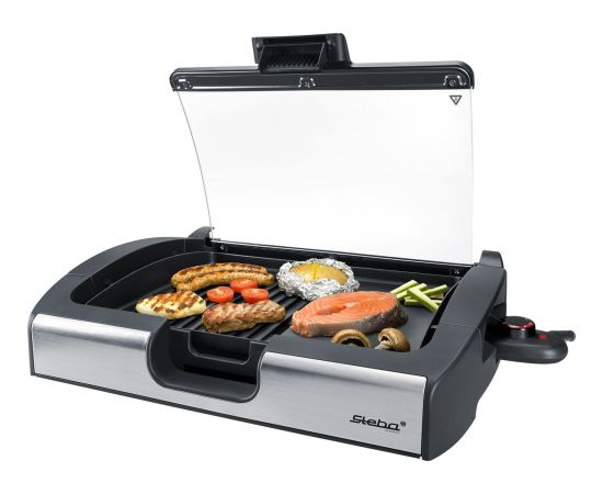 Steba BBQ table grill VG 200 (black, 2,200 watts, with glass lid) Jaunumi - Sports
