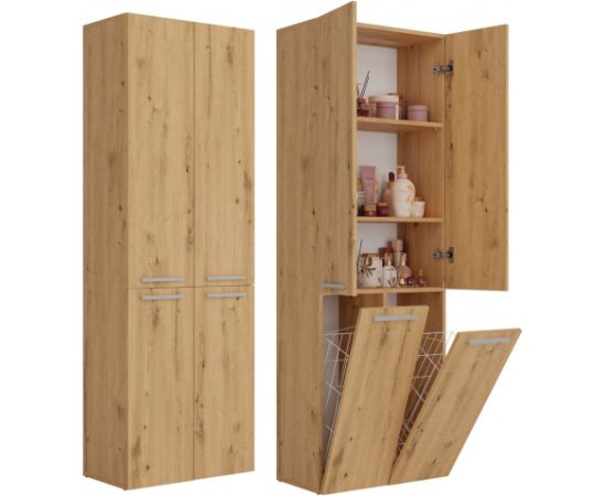 Top E Shop Topeshop NEL 2K DD ART KPL bathroom storage cabinet Oak Jaunumi -Dārzam