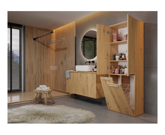 Top E Shop Topeshop NEL 2K DD ART KPL bathroom storage cabinet Oak Jaunumi -Dārzam