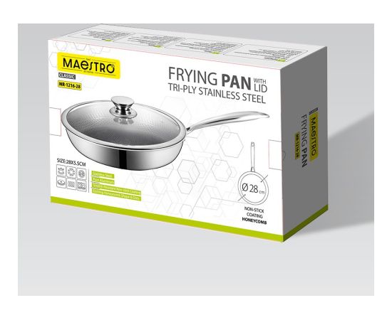 Patelnia z pokrywką 28cm MR-1216-28 MAESTRO Pannas