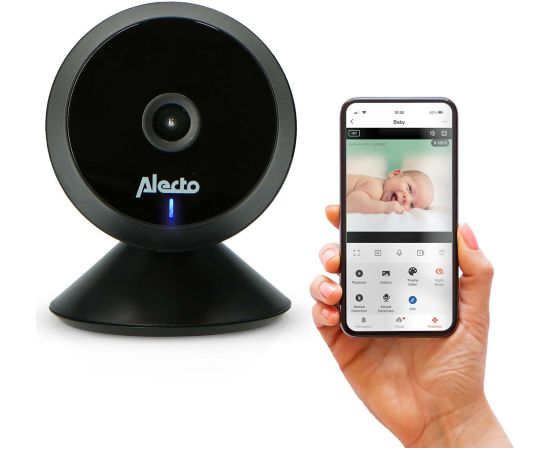 Alecto Mazuļa video uzraudzības ierīce, melna - SMARTBABY5BK Mazuļu uzraudzības ierīces