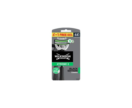 Wilkinson Sword Xtreme 3 Black Edition Comfort ( 4 pcs ) Skuvekļi vīriešiem