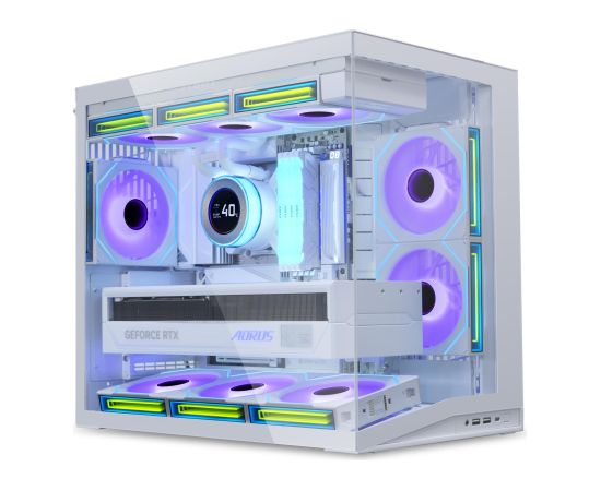 Case LIAN LI ATX/micro ATX/Mini-ITX White Mini Tower O11D MINI V2 Flow G99.O11DMIV2W.00 Datoru korpusi
