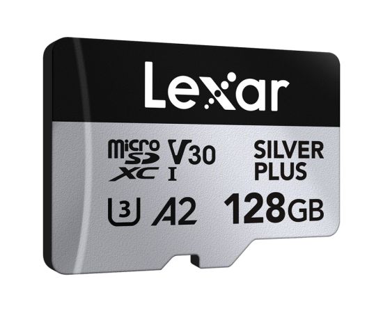 Set of 2 Lexar High-Performance Silver Plus microSDXC 2x128GB memory cards + adapter Карты памяти