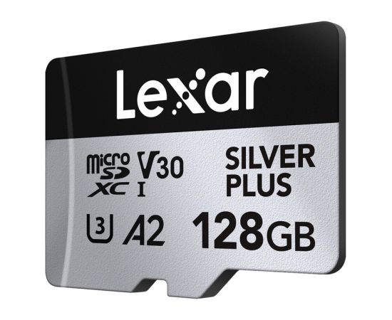 Set of 2 Lexar High-Performance Silver Plus microSDXC 2x128GB memory cards + adapter Карты памяти