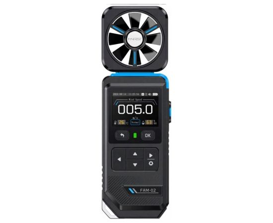 FNIRSI FAM-02 Digital Anemometer Testeri un mērierīces