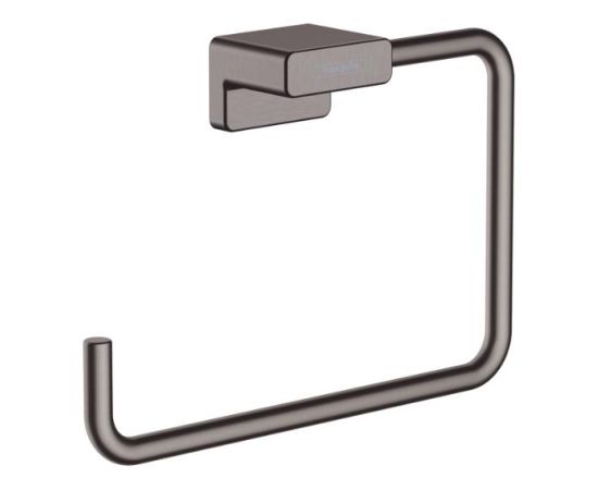 Hansgrohe dvieļu riņķis AddStoris, brushed black chrome Аксессуары для ванной