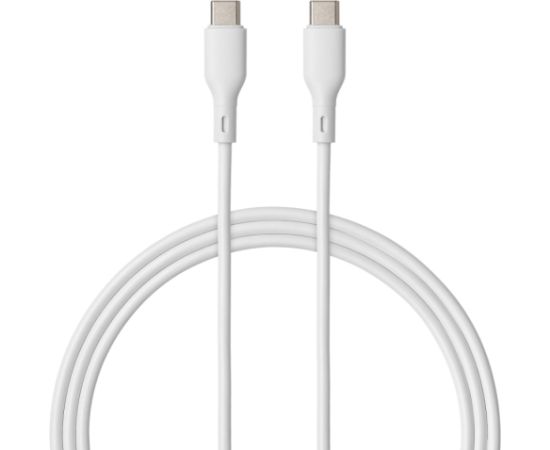 Qualo QRC-CC-00 Kabelis USB-C – USB-C / 1.5m / 60W / balts Data USB kabeļi