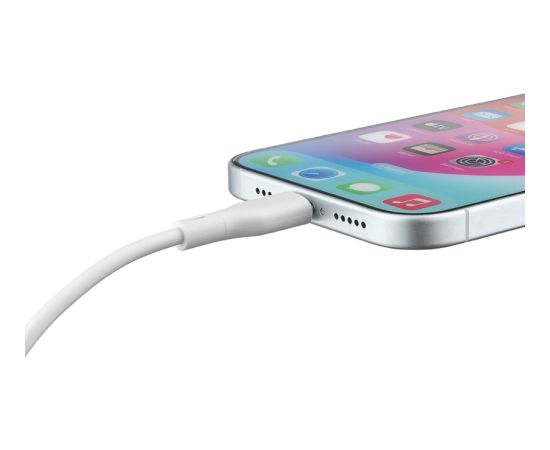 Qualo QRC-CC-00 Kabelis USB-C – USB-C / 1.5m / 60W / balts Data USB kabeļi