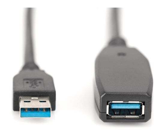 Digitus Active USB 3.2 Gen 1 extension cable, 20 meters (black, repeater cable) Дата USB-кабели