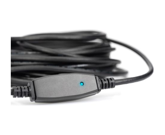 Digitus Active USB 3.2 Gen 1 extension cable, 20 meters (black, repeater cable) Дата USB-кабели