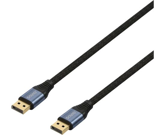 Savio CL-210 DisplayPort cable 2 m Black Dažādi vadi