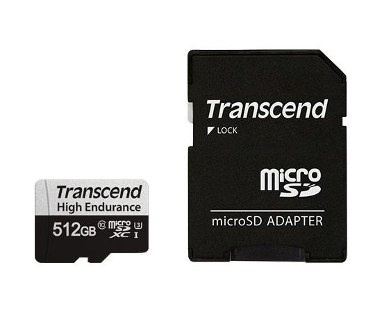 Transcend 350V MicroSDXC 512 GB Class 10 UHS-I/U3  (TS512GUSD350V) Карты памяти
