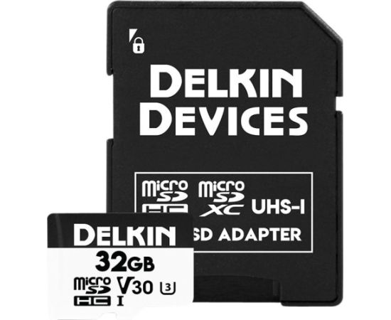 Delkin Trail Cam Hyperspeed MicroSDHC 32 GB Class 10 UHS-I/U3 V30 (DDMSDAHS32GB) Карты памяти