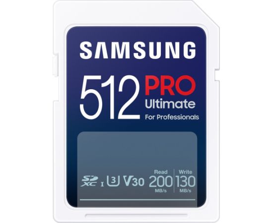Samsung Pro Ultimate SDXC 512 GB UHS-I U3 V30 (MB-SY512S/WW) Карты памяти
