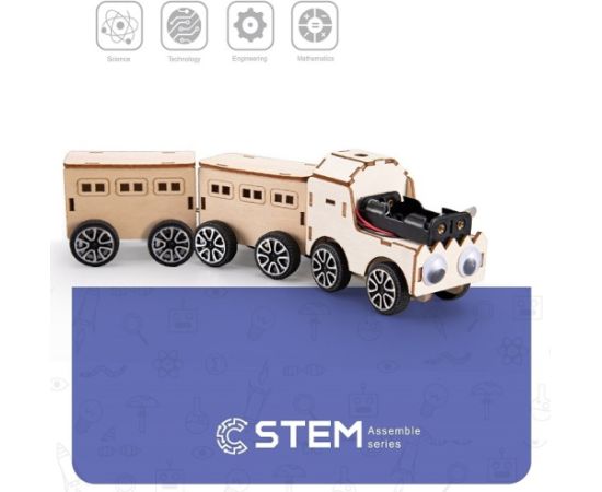 Extradigital Wooden Assembly Kit Train, STEM Educational Toy Конструкторы