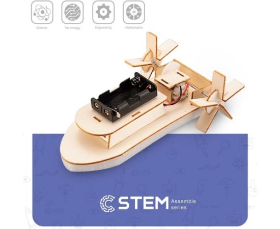 Extradigital Wooden Assembly Kit Paddle Steamer, STEM Educational Toy Конструкторы