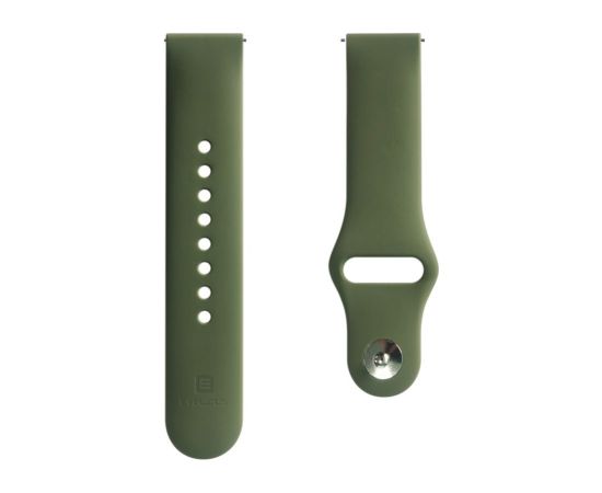 Evelatus   Evelatus 20mm Silicone Loop Watch Straps (S/M 110mm) Olive Smart pūlksteņu aksesuāri