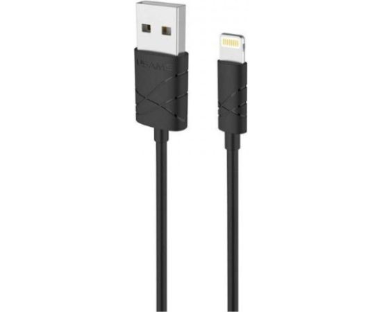 USAMS Apple  IP6SUSBJG01 Universal Durable U-Gee USB to Lightning Data & Charger Cable 1m Black Data USB kabeļi