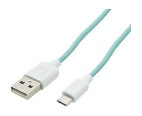USAMS   US-SJ098 USB A to Micro USB Charging Cable 1M Cyan Data USB kabeļi