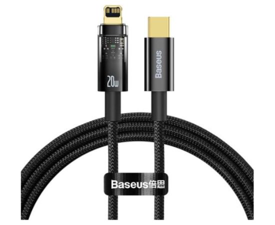 Baseus   Explorer Series cable USB Type C - Lightning 20W 1m Black Data USB kabeļi
