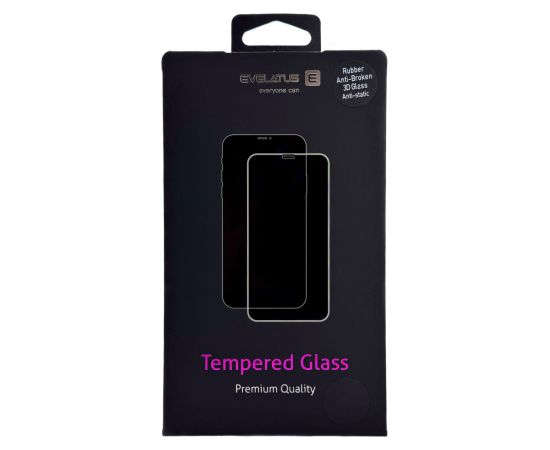 Evelatus Samsung  Galaxy S24 / S25 Rubber Anti-Broken 3D Glass Full Cover Japan Glue Anti-Static Защитная пленка для экрана