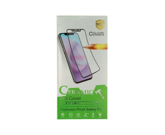 iLike Apple  IPHONE 11 / XR HARD CERAMIC TEMPERED GLASS Black Ekrānu aizsardzība