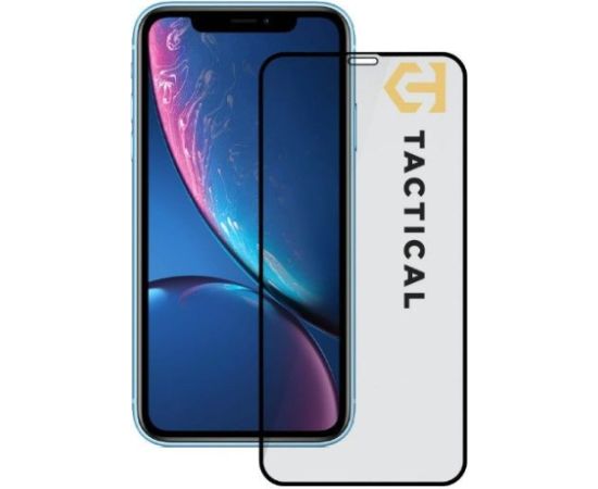 Tactical Apple  iPhone 11/XR Glass 2.5D Full Glue Black Ekrānu aizsardzība
