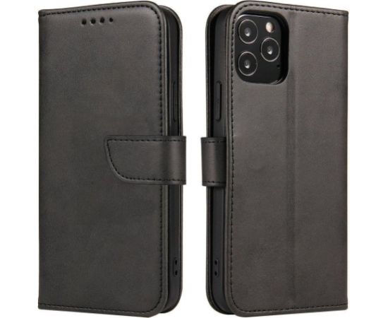 Hurtel   Magnet Case elegant case cover cover with a flap and stand function OnePlus Nord N20 5G black Neoriģinālie Maciņi