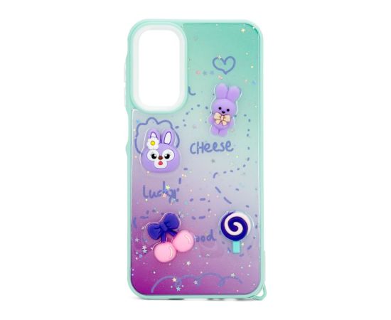 iLike Samsung  Galaxy A15 EPOXY CARTOON COVER Mint Neoriģinālie Maciņi