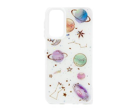 iLike Samsung  Galaxy A15 EPOXY CARTOON COVER White Neoriģinālie Maciņi