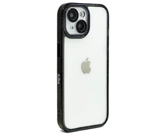 iLike Apple  iPhone 15 Pro Max STARS LENS ACRYLIC COVER Black Neoriģinālie Maciņi