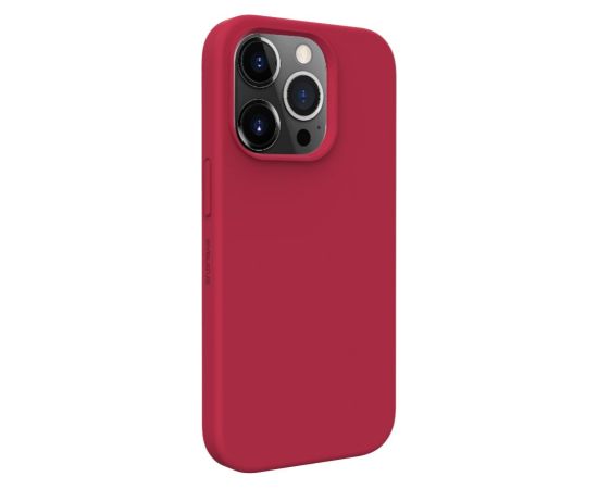 Evelatus Apple  iPhone 14 Premium Magsafe Soft Touch Silicone Case Dark Red Neoriģinālie Maciņi