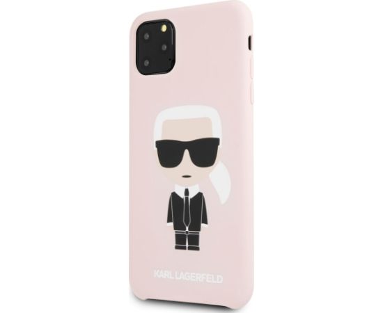 Karl Lagerfeld Apple  iPhone 11 Pro Max Silicone Fullbody Ikonic Pink Pink Neoriģinālie Maciņi