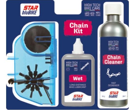 Star Blubike Chain Kit (Wet 75ml/Chain Cleaner 250ml/Chain Machine) Другие аксессуары для велосипедов