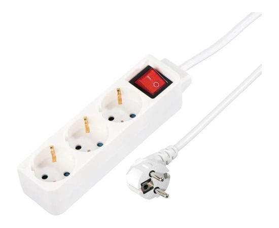 Hama Power Strip, 3-way, 1,4 m, white - Power strip Strāvas pagarinātāji
