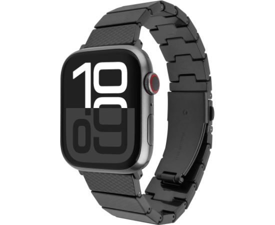 Fixed Resin Strap for Apple Watch 44/45/46/49mm Carbon Black Epoxy resin Smart pūlksteņu aksesuāri