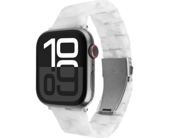 Fixed Resin Strap for Apple Watch 38/40/41mm Cloud White Epoxy resin Smart-Watch aksesuāri