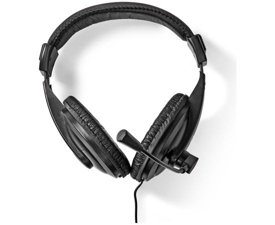 Nedis On-ear austiņas ar mikrofonu, melnas - CHST210BK Austiņas