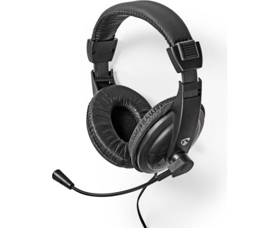 Nedis On-ear austiņas ar mikrofonu, melnas - CHST210BK Austiņas