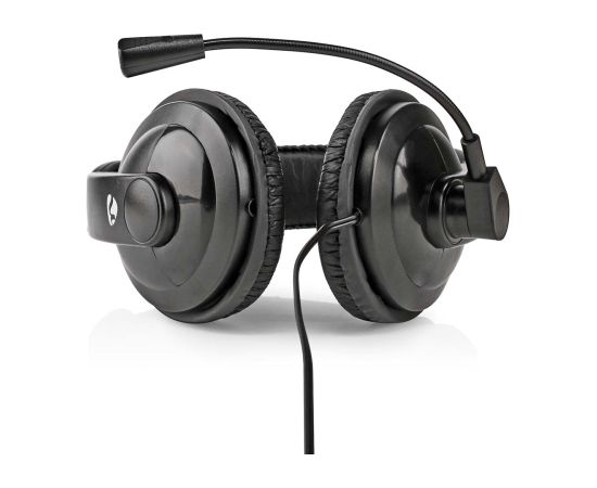 Nedis On-ear austiņas ar mikrofonu, melnas - CHST210BK Austiņas