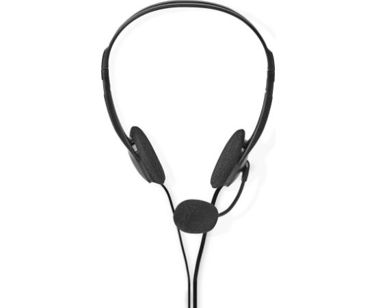 Nedis On-ear austiņas ar mikrofonu, melnas - CHST100BK Austiņas