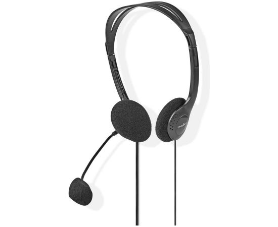 Nedis On-ear austiņas ar mikrofonu, melnas - CHST100BK Austiņas