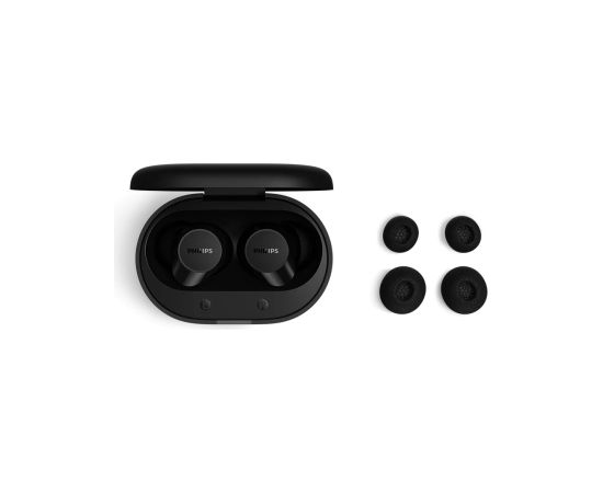 PHILIPS TAT1300BK/00 in-ear true bezvadu austiņas ar portatīvo uzlādes ietvaru, melnas Наушники