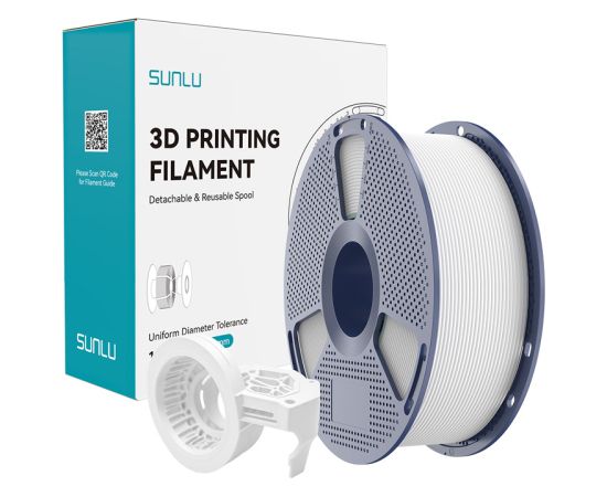 Sunlu PETG High-Speed Matte Filament (White) 3D Printeri un lāzergravētāji