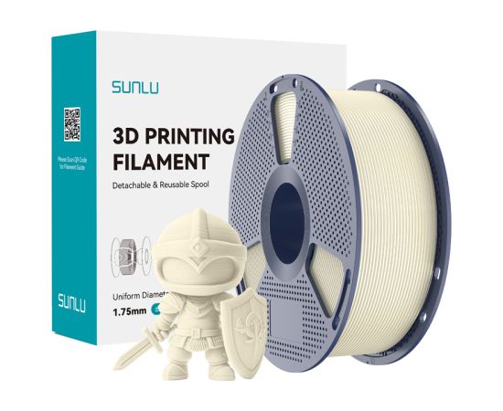 Sunlu PLA+ Filament (Ivory) 3D Printeri un lāzergravētāji