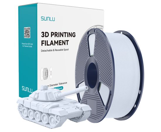 Sunlu PLA+ High-Speed White Filament 3D Printeri un lāzergravētāji